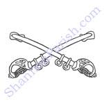 Cavalry Swords - clipart, spot illustration