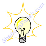 Lightbulb - idea! clipart