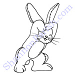 Ducking bunny - book illustration