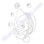 Goldfish - coloring page