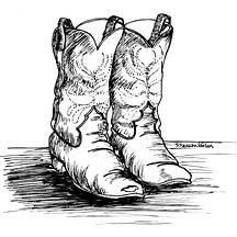 Cowboy boots from "Curly, Jake 'n Me" by Robert Connerly