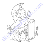 Seated lion in armor - baby shower gift